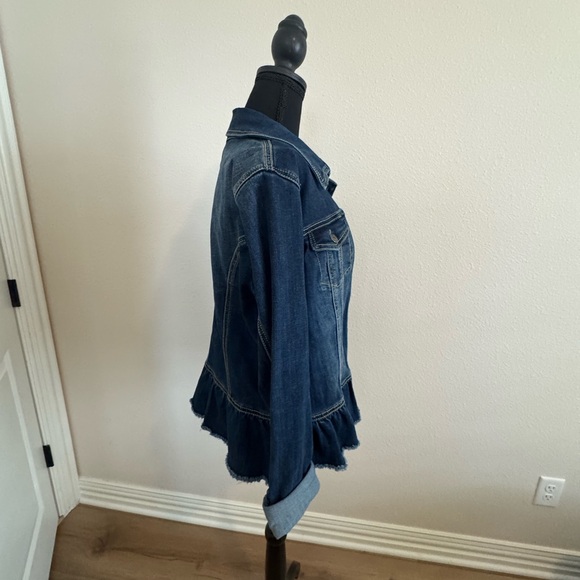 INC Denim peplum jacket - Picture 4 of 5